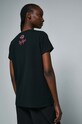 Odzież T-shirt bawełniany damski z nadrukiem z domieszką elastanu by Olaf Hajek kolor czarny RW22.TSD956 czarny