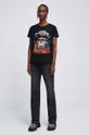 T-shirt bawełniany damski Guns N' Roses kolor czarny czarny