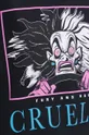 T-shirt bawełniany damski Cruella kolor czarny Damski