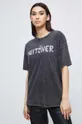 T-shirt bawełniany damski z kolekcji The Witcher x Medicine kolor szary szary