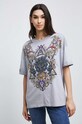 T-shirt bawełniany damski z kolekcji The Witcher x Medicine kolor szary szary RW22.TSDB52