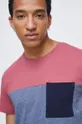 stalowy fiolet T-shirt bawełniany multicolor