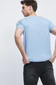 T-shirt męski gładki niebieski 95 % Bawełna, 5 % Elastan