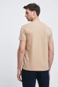 T-shirt bawełniany męski gładki z domieszką elastanu beżowy 95 % Bawełna, 5 % Elastan