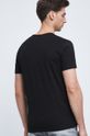 T-shirt męski gładki czarny 95 % Bawełna, 5 % Elastan