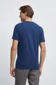 T-shirt bawełniany gładki niebieski 95 % Bawełna, 5 % Elastan
