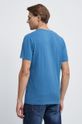 T-shirt bawełniany gładki niebieski 95 % Bawełna, 5 % Elastan