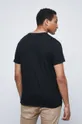 T-shirt bawełniany męski z kolekcji Legendy czarny 100 % Bawełna