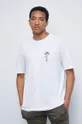 T-shirt bawełniany męski z kolekcji Legendy biały biały
