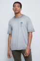 T-shirt bawełniany męski z kolekcji Legendy szary RW22.TSM154 szary RW22