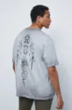 T-shirt bawełniany męski z kolekcji Legendy szary 100 % Bawełna