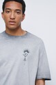 T-shirt bawełniany męski z kolekcji Legendy szary szary RW22.TSM154