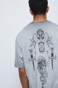 T-shirt bawełniany męski z kolekcji Legendy szary RW22.TSM154