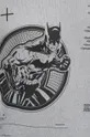 T-shirt bawełniany męski Batman szary