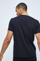 T-shirt bawełniany z nadrukiem czarny Materiał zasadniczy: 100 % Bawełna, Inne materiały: 100 % Poliester