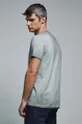 T-shirt bawełniany męski by Olaf Hajek kolor szary 100 % Bawełna