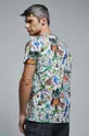 T-shirt bawełniany męski by Olaf Hajek kolor beżowy 100 % Bawełna
