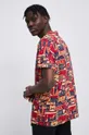 T-shirt bawełniany męski wzorzysty kolor multicolor 100 % Bawełna