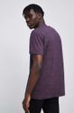 T-shirt bawełniany męski wzorzysty kolor granatowy 100 % Bawełna