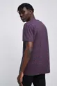 T-shirt bawełniany męski wzorzysty kolor granatowy 100 % Bawełna