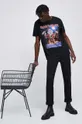 T-shirt bawełniany męski Iron Maiden kolor czarny czarny