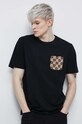 Odzież T-shirt bawełniany męski z kolekcji The Witcher x Medicine kolor czarny RW22.TSMB55 czarny