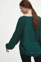 Bluzka damska gładka kolor turkusowy 100 % Wiskoza