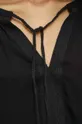 Bluzka damska z ozdobnym haftem kolor czarny