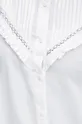 Bluzka damska z koronkowymi wstawkami kolor biały Damski