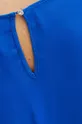 Bluzka damska gładka kolor niebieski