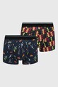 Bokserki męskie wzorzyste (2-pack) kolor multicolor dzianina multicolor RW23.BIM905