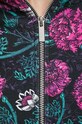 Bluza bawełniana damska w kwiaty kolor czarny RW23.BLD040