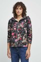 Bluza bawełniana damska w kwiaty kolor czarny RW23.BLD040 czarny RW23