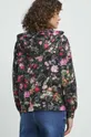 Bluza bawełniana damska w kwiaty kolor czarny 100 % Bawełna