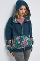 Bluza damska wzorzysta kolor zielony wzorzyste turkusowy RW23.BLD052