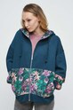Bluza damska wzorzysta kolor zielony turkusowy RW23.BLD052