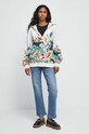 Bluza damska z nadrukiem kolor beżowy RW23.BLD101 beżowy RW23