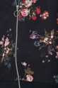 Bluza bawełniana damska w kwiaty kolor czarny RW23.BLD301 czarny