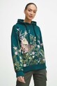 Bluza damska z nadrukiem kolor turkusowy RW23.BLD804 turkusowy RW23