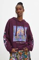 Bluza bawełniana damska z kolekcji Medicine x Veronika Blyzniuchenko kolor fioletowy RW23.BLDB50 fioletowy RW23