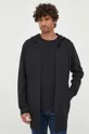 Bluza bawełniana męska z nadrukiem kolor czarny czarny