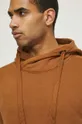Bluza męska z kapturem kolor brązowy brązowy