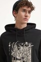 Bluza męska z kapturem kolor czarny czarny RW23.BLMA31