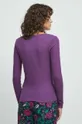 Tričko s dlouhým rukávem fialová barva 48 % Bavlna, 48 % Viskóza, 4 % Elastan