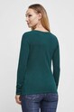 Oblečenie Bavlnené tričko s dlhým rukávom dámske zelená farba RW23.BUD061 zelená