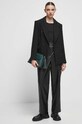 Longsleeve bawełniany damski gładki z domieszką elastanu kolor czarny RW23.BUD061 czarny RW23