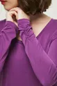 Tričko s dlhým rukávom dámsky fialová farba Dámsky