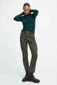 Longsleeve bawełniany damski gładki kolor turkusowy RW23.BUD800 turkusowy RW23