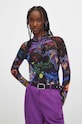 Longsleeve damski z kolekcji Medicine x Veronika Blyzniuchenko kolor multicolor RW23.BUDB50 multicolor