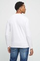 Odzież Longsleeve bawełniany męski gładki z domieszką elastanu kolor biały RW23.BUM030 biały